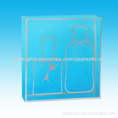 Plastic Cosmetic Packaging Box with Printing, 0.2-0.8mm Thickness Range